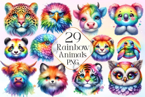 Download Rainbow Animals Clipart Cute Animal Png - Cute animal png Collection