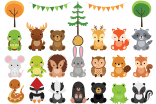 Download Woodland Baby Animals Clipart - Baby animals clipart Collection