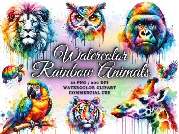 Download Rainbow Animals Clipart Cute Animal Png - Cute animal png Collection
