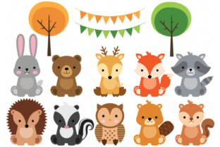 Download Woodland Baby Animals Clipart - Baby animals clipart Collection