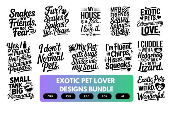 Download Exotic Pet Lover SVG Bundle - Premium Resources
